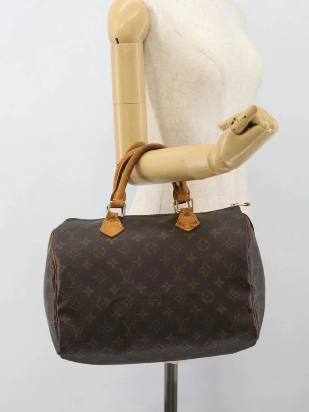 LOUIS VUITTON Monogram Speedy 30 Hand Bag M41526 LV Auth 189238